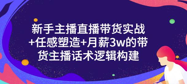 新手主播直播带货实战+信任感塑造+月薪3w的带货主播话术逻辑构建-三玖社区