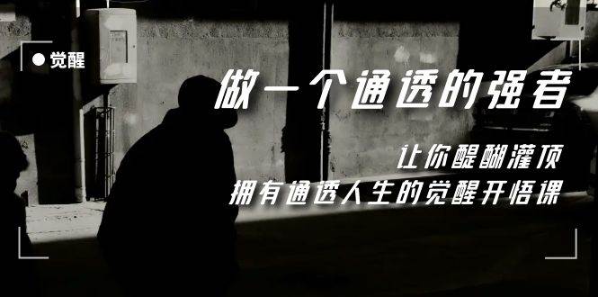 觉醒-做一个通透强者，让你醍醐灌顶，拥有通透人生，掌握强大的秘密-三玖社区