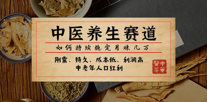 某公众号付费文章：中医养生赛道，如何持续稳定月赚几万-三玖社区