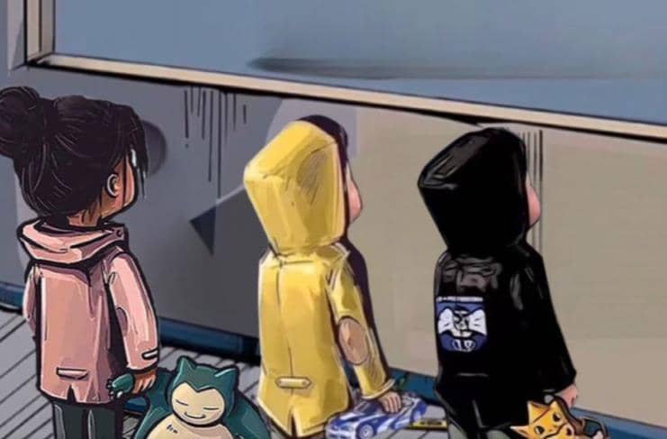 橱窗看车男孩汽车头像制作项目-三玖社区