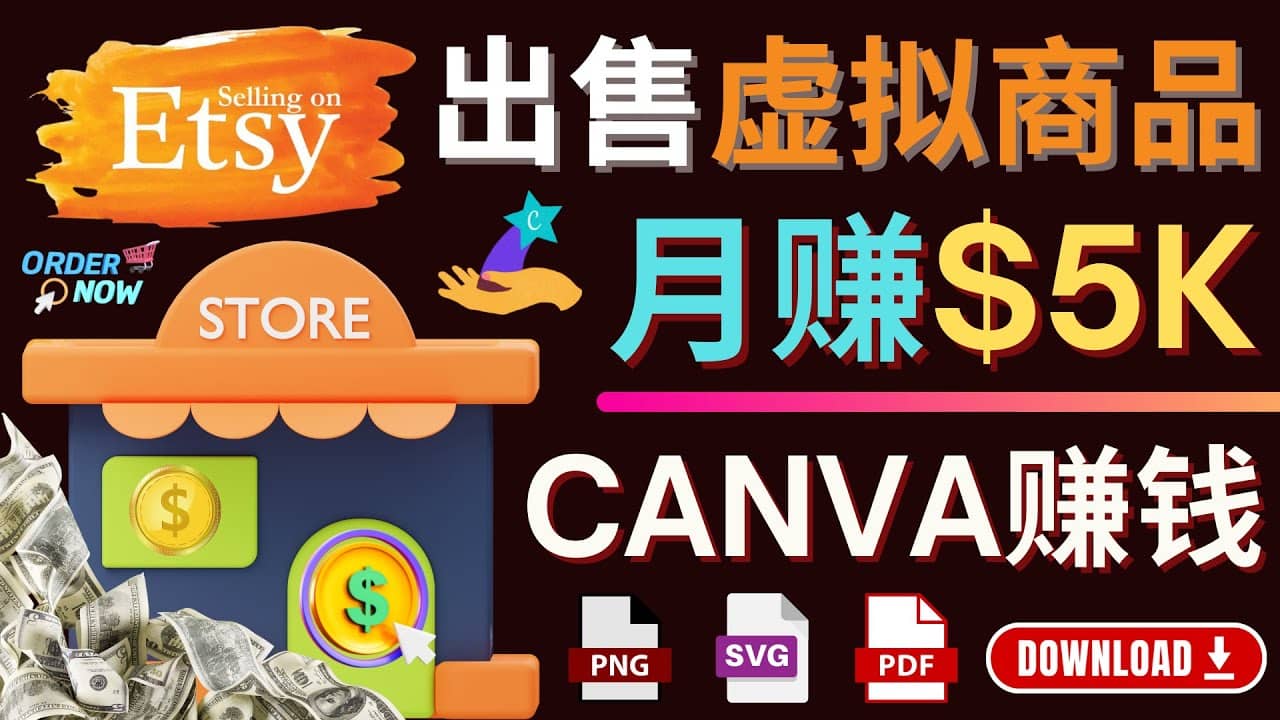 通过Etsy出售Canva模板，操作简单，收益高，月赚5000美元-三玖社区
