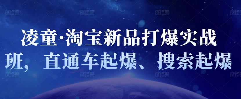 凌童·淘宝新品打爆实战班，直通车起爆、搜索起爆-三玖社区