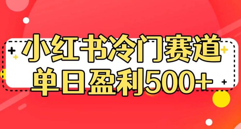 小红书冷门赛道，单日盈利500+【揭秘】-三玖社区