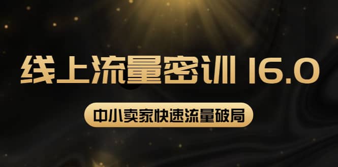 2022秋秋线上流量密训16.0：包含 暴力引流10W+中小卖家流量破局技巧 等等！-三玖社区