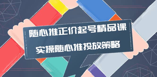 随心推正价起号精品课，实操随心推投放策略（5节课-价值298）-三玖社区