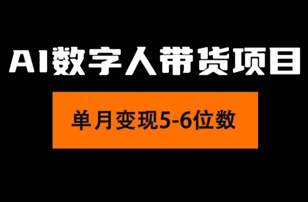 2024年Ai数字人带货，小白就可以轻松上手，真正实现月入过万的项目-三玖社区