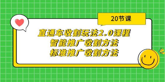直通车收割玩法2.0课程：智能推广收割方法+标准推广收割方法（20节课）-三玖社区