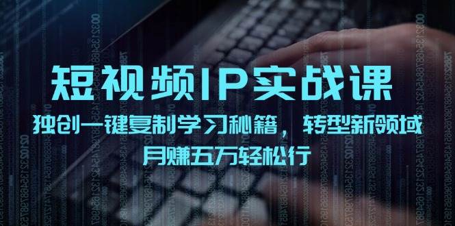 短视频 IP实战课，独创一键复制学习秘籍，转战新领域，月赚五万轻松行-三玖社区