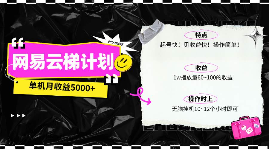 最新网易云梯计划网页版，单机月收益5000+！可放大操作-三玖社区
