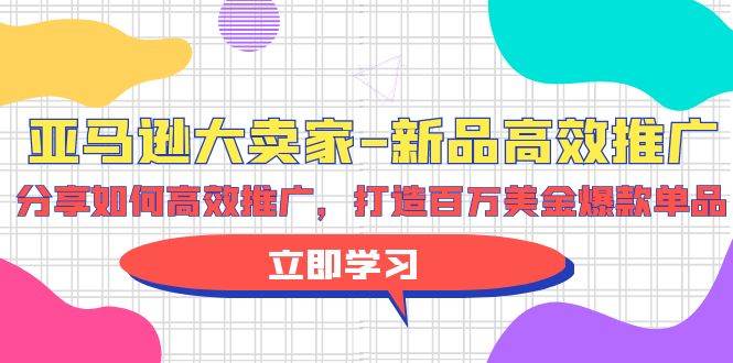 亚马逊 大卖家-新品高效推广，分享如何高效推广，打造百万美金爆款单品-三玖社区