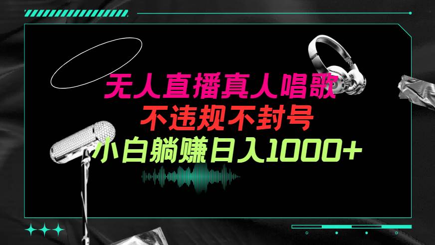 抖音24小时无人直播音乐，不违规，不封号纯撸音浪，小白实操当天日入1000+-三玖社区