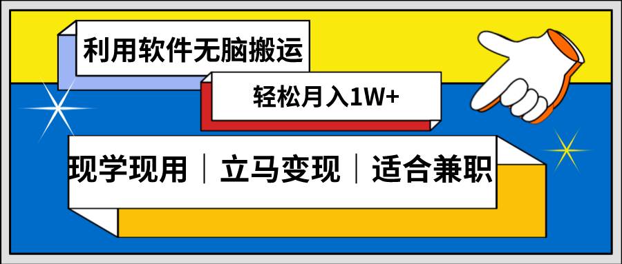 低密度新赛道 视频无脑搬 一天1000+几分钟一条原创视频 零成本零门槛超简单-三玖社区