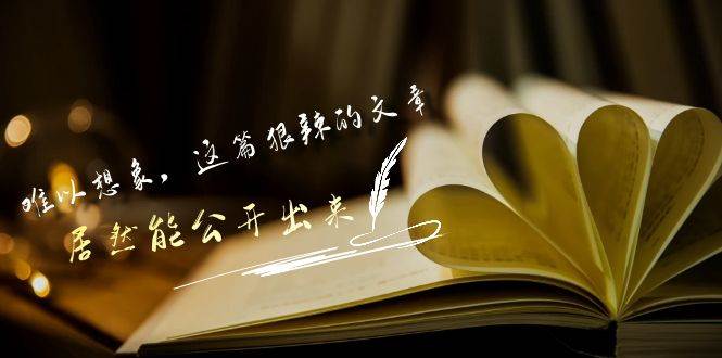 某付费文章《难以 想象，这篇狠辣的文章，居然能公开出来》-三玖社区
