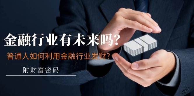 某付费文章：金融行业有未来吗？普通人如何利用金融行业发财?(附财富密码)-三玖社区