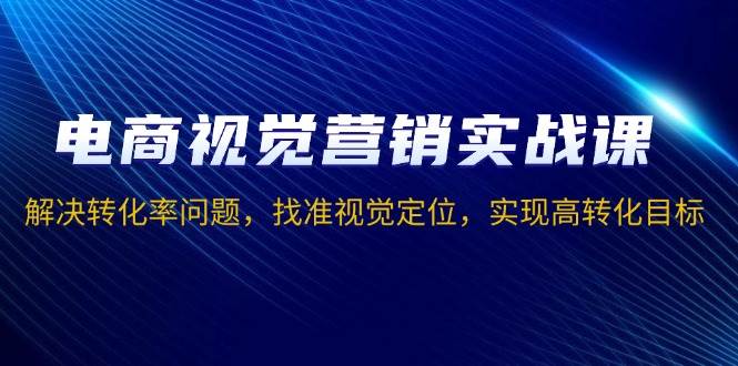 电商视觉营销实战课，解决转化率问题，找准视觉定位，实现高转化目标-三玖社区