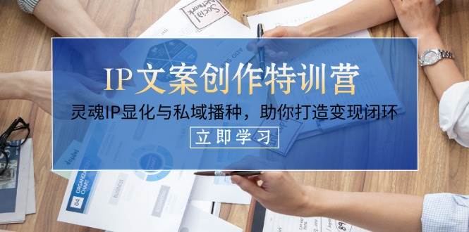 IP文案创作特训营，灵魂IP显化与私域播种，助你打造变现闭环(14节课)-三玖社区