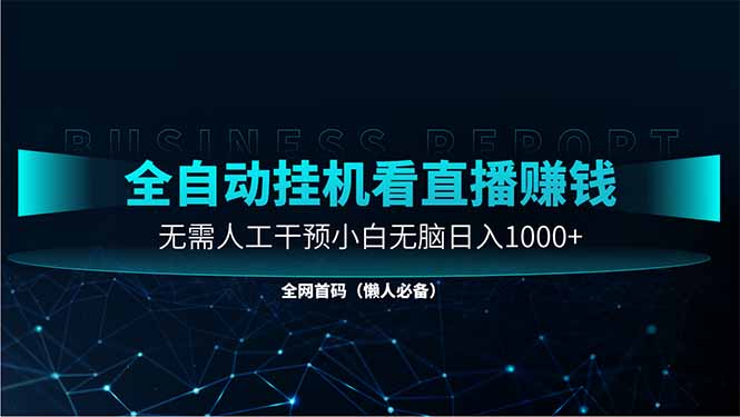 直播助手全自动看大平台直播赚钱，全自动无需人工干预，小白无脑日入1000-三玖社区