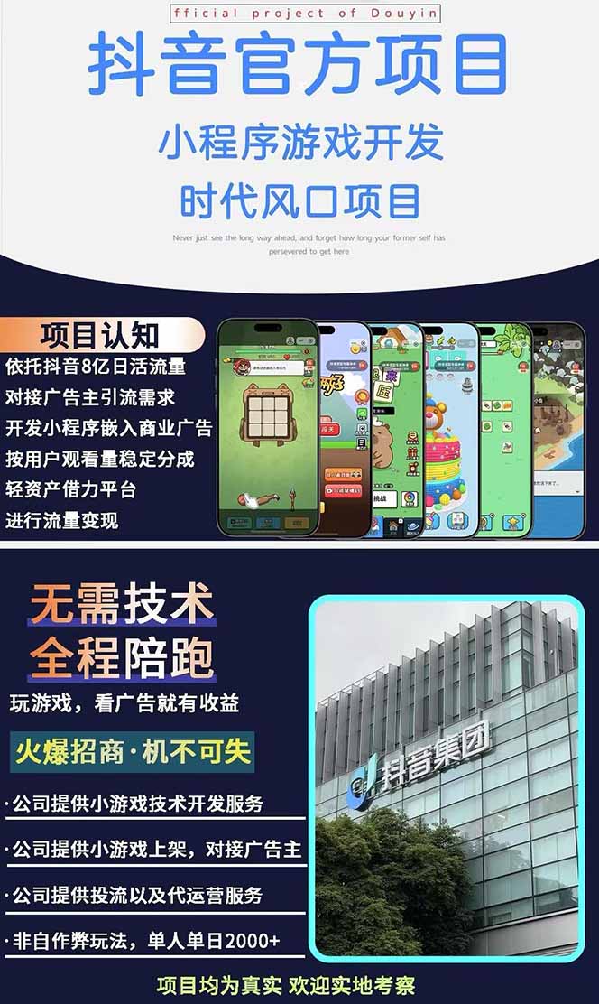 图片[1]-2025最热抖音官方项目 Ai时代风口项目小程序游戏开发 实测单个游戏日收…-三玖社区
